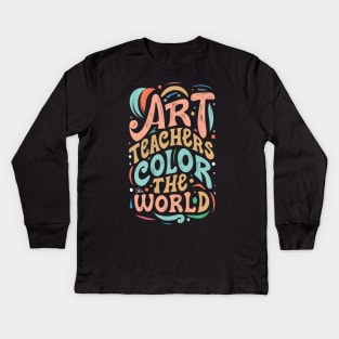 Art Teachers Retro Kids Long Sleeve T-Shirt